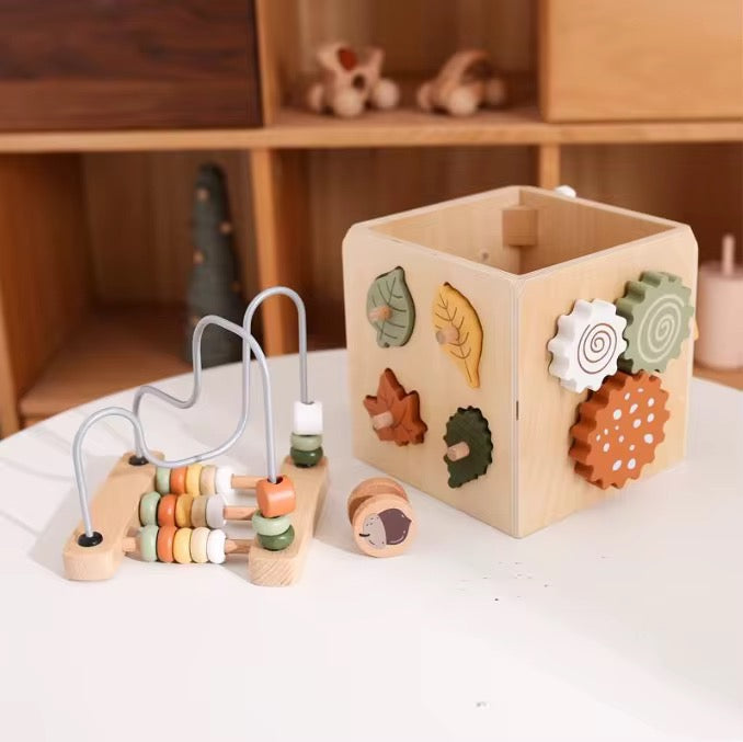 Baby-Kaya Montessori Holz Lernwürfel
