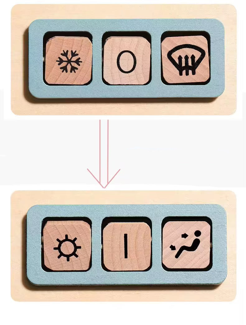 Baby-Niki Montessori Holz Cockpit
