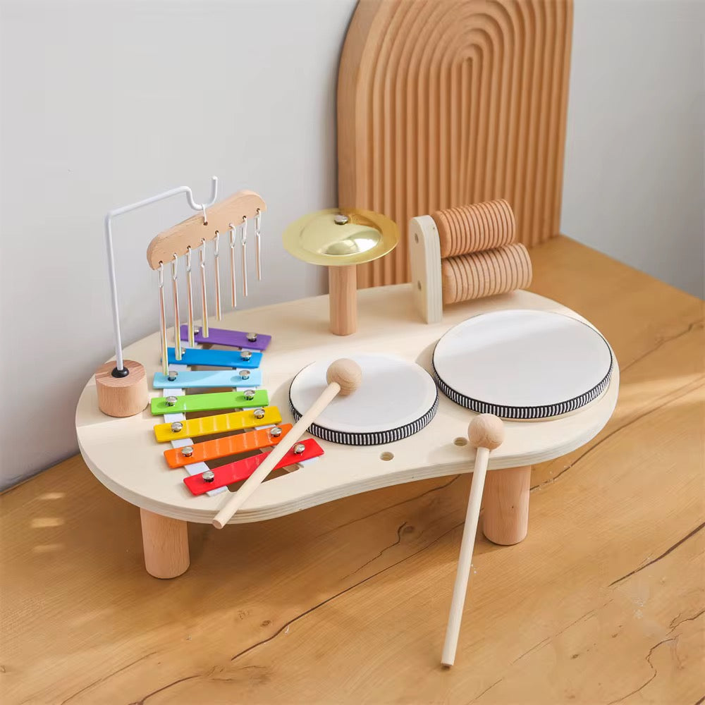 Baby-Kumi Montessori Holz Schlagzeug