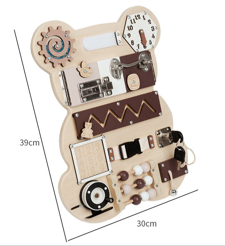 Baby-Boo Teddy Montessori Holz Lernbrett