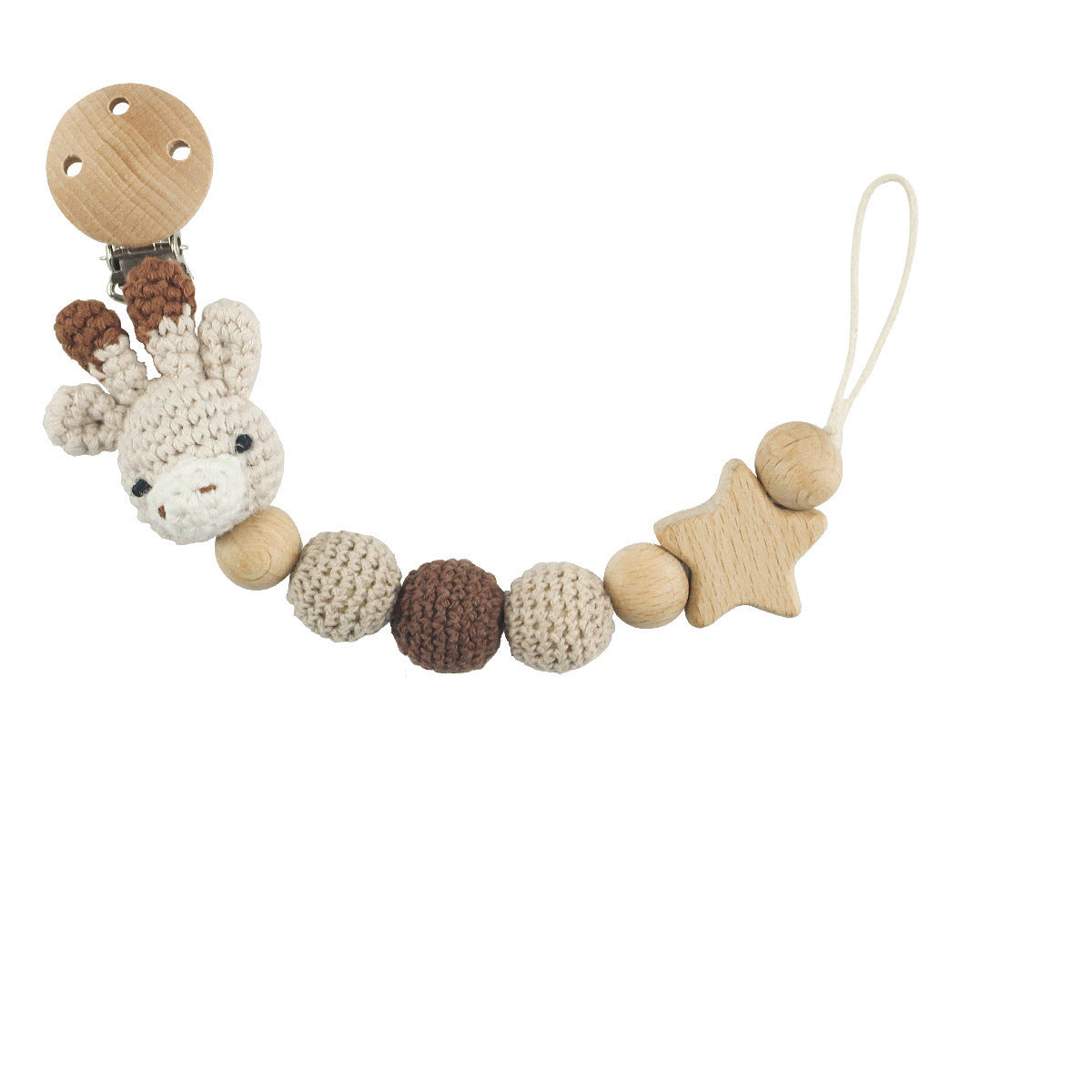 Baby-Cleo Design & Holz Schnullerkette