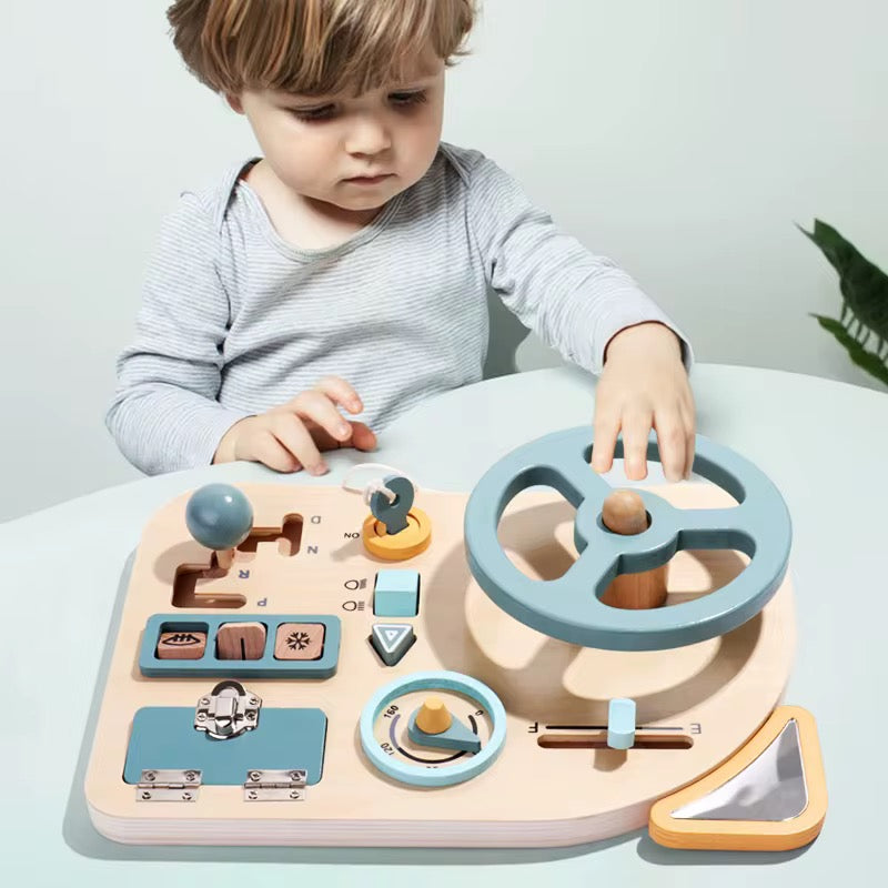 Baby-Niki Montessori Holz Cockpit