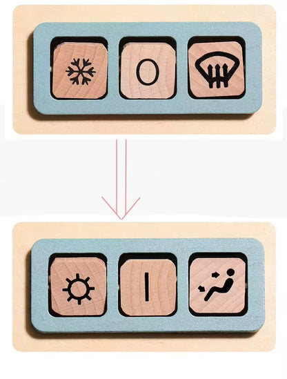 Baby-Niki Montessori Holz Cockpit