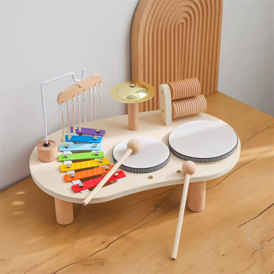 Baby-Kumi Montessori Holz Schlagzeug