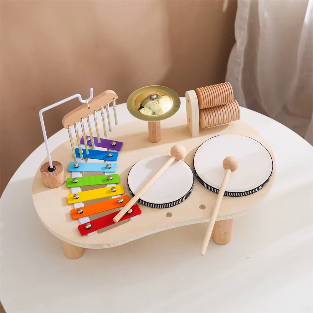 Baby-Kumi Montessori Holz Schlagzeug